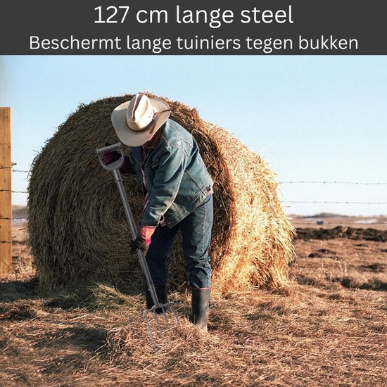CLVP® Woelvork met Verkruimelaar - Spitvork - Grelinette van CLVP — afbeelding 2