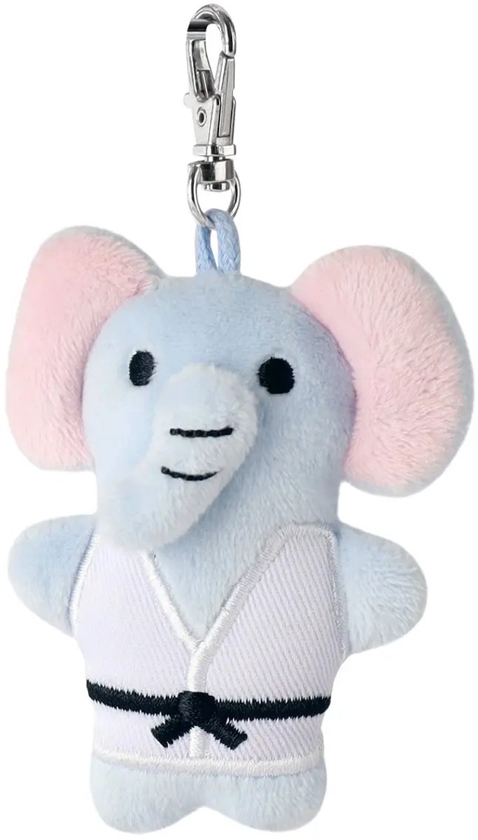 Sleutelhanger knuffel | Olifant in gi
