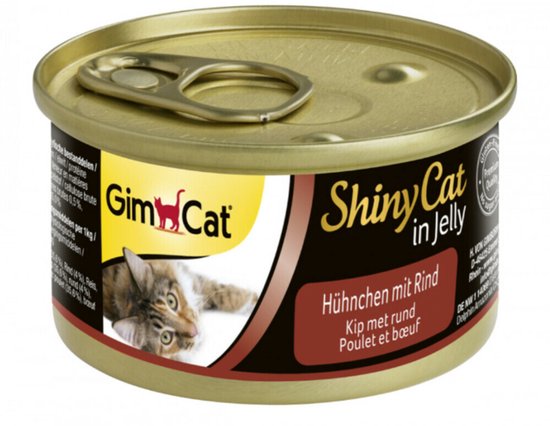 GimCat ShinyCat in Jelly Kip & Rund - 24 x 70 gr - Voordeelverpakking