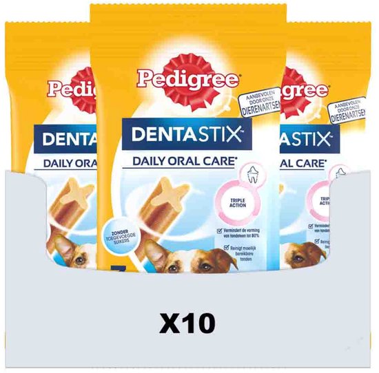 Pedigree Dentastix Hondensnacks Mini Single 7-pack - 10 x 110 gr - Voordeelverpakking