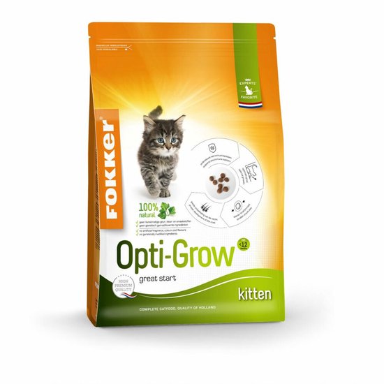Fokker Kat Opti-Grow - Kattenvoer voor Kittens - 2.5 kg