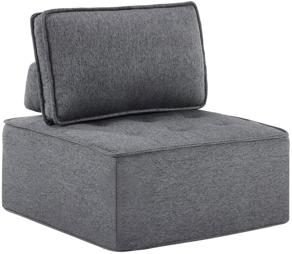 Merax 1-Zitsbank Donkergrijs – Kleine Fauteuil voor Woonkamer – Compact Slaapkamerstoel – Comfortabele Sessel voor Kinderkamer en Gastenverblijf