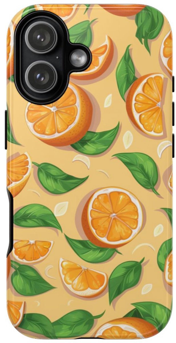 Vrolijk Sinaasappelpatroon – Telefoonhoesje Geschikt voor iPhone 17