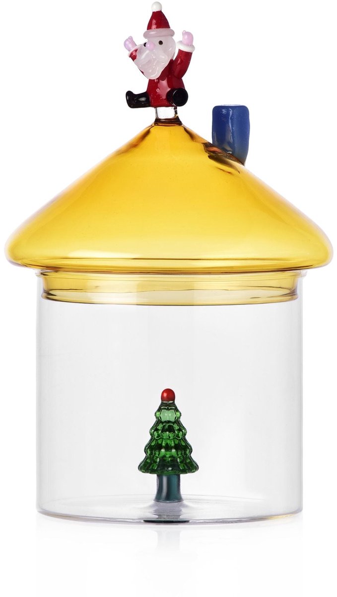 Ichendorf Milano - Opbergpot Jumping Santa & Christmas Tree - Opbergpotten