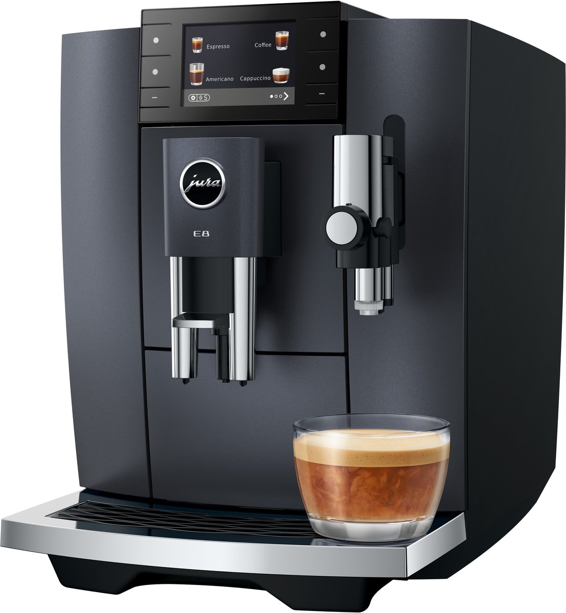 JURA E8 Volautomatische Koffiemachine Cosmic Black - afbeelding 2