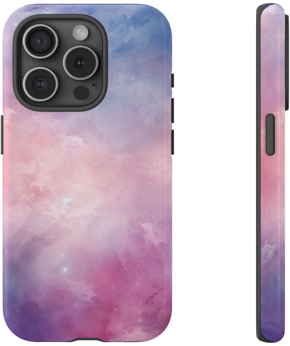 Dromerige Pastel Hemelverloop – Telefoonhoesje Geschikt voor iPhone 15 Pro