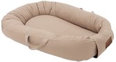 Mordesign - Deluxe Babynestje - Cappuccino (Beige) - Babynest met Handvaten, Koordjes & Klittenband - Newborn Nest - 100% Katoen - Vanaf 0 Maanden