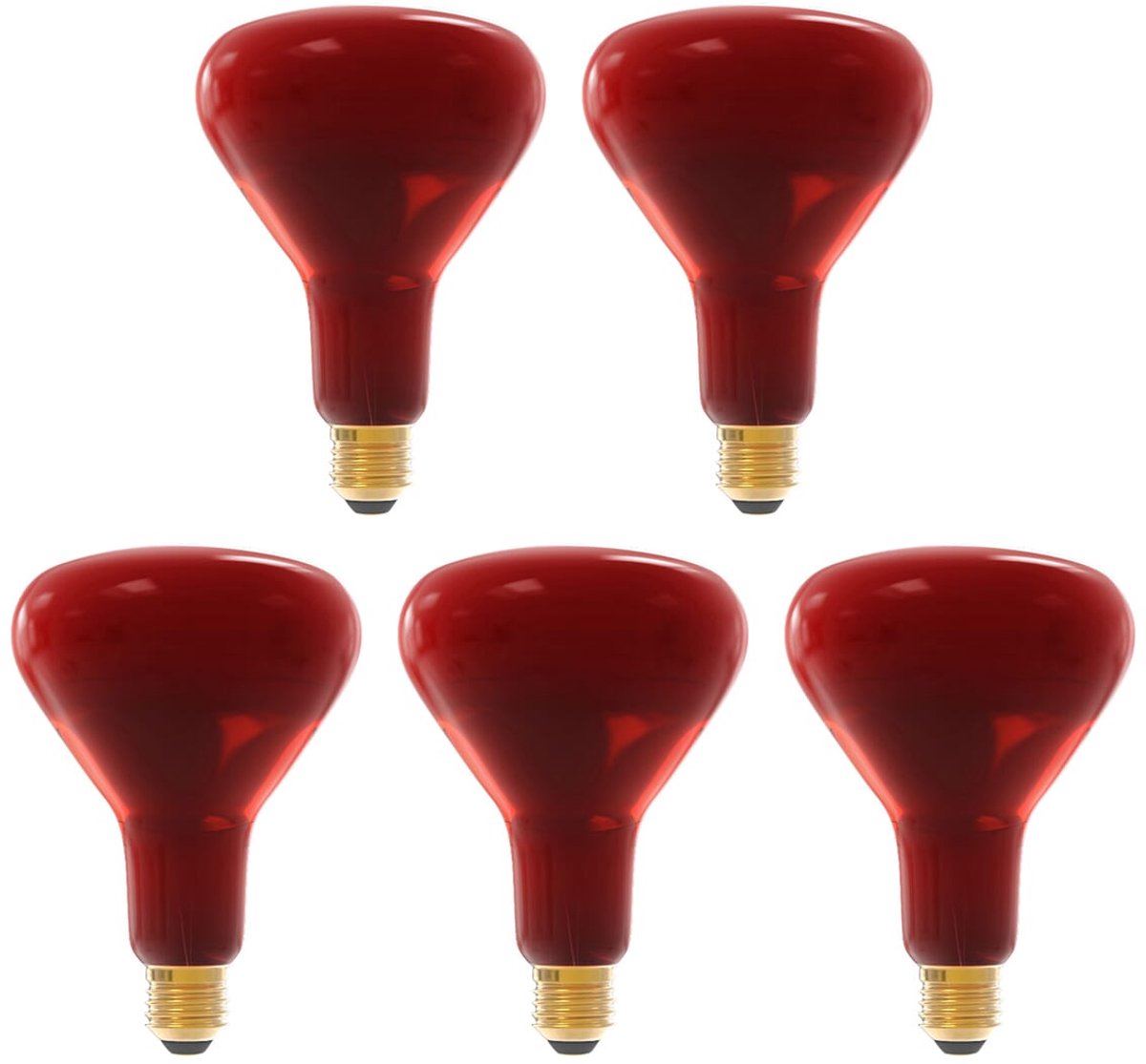 Technik E27 Infraroodlamp Dimbaar 250W - Volledig Infrarood Lamp R125 - 5 stuks