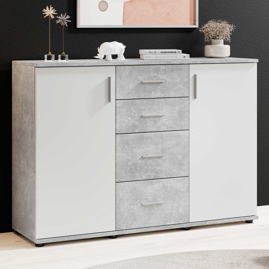 Emob - Commode - Wit - 120x35x82 cm