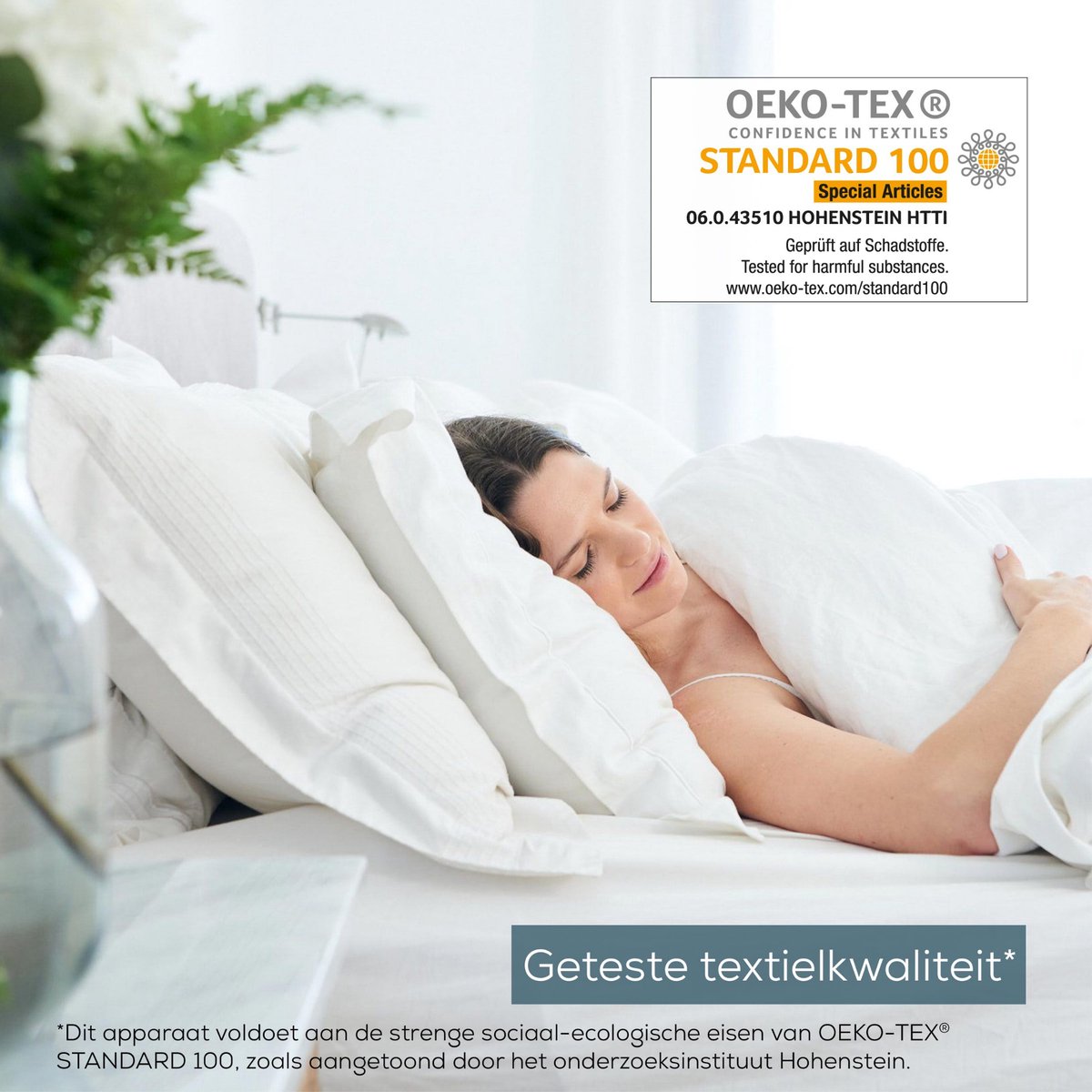 Beurer Elektrische onderdeken 1 persoons Compact - Elektrische deken 130x75cm - Snelle opwarming - BSS (Beurer Safety System) - Fleece/Katoen - Wit – foto 7