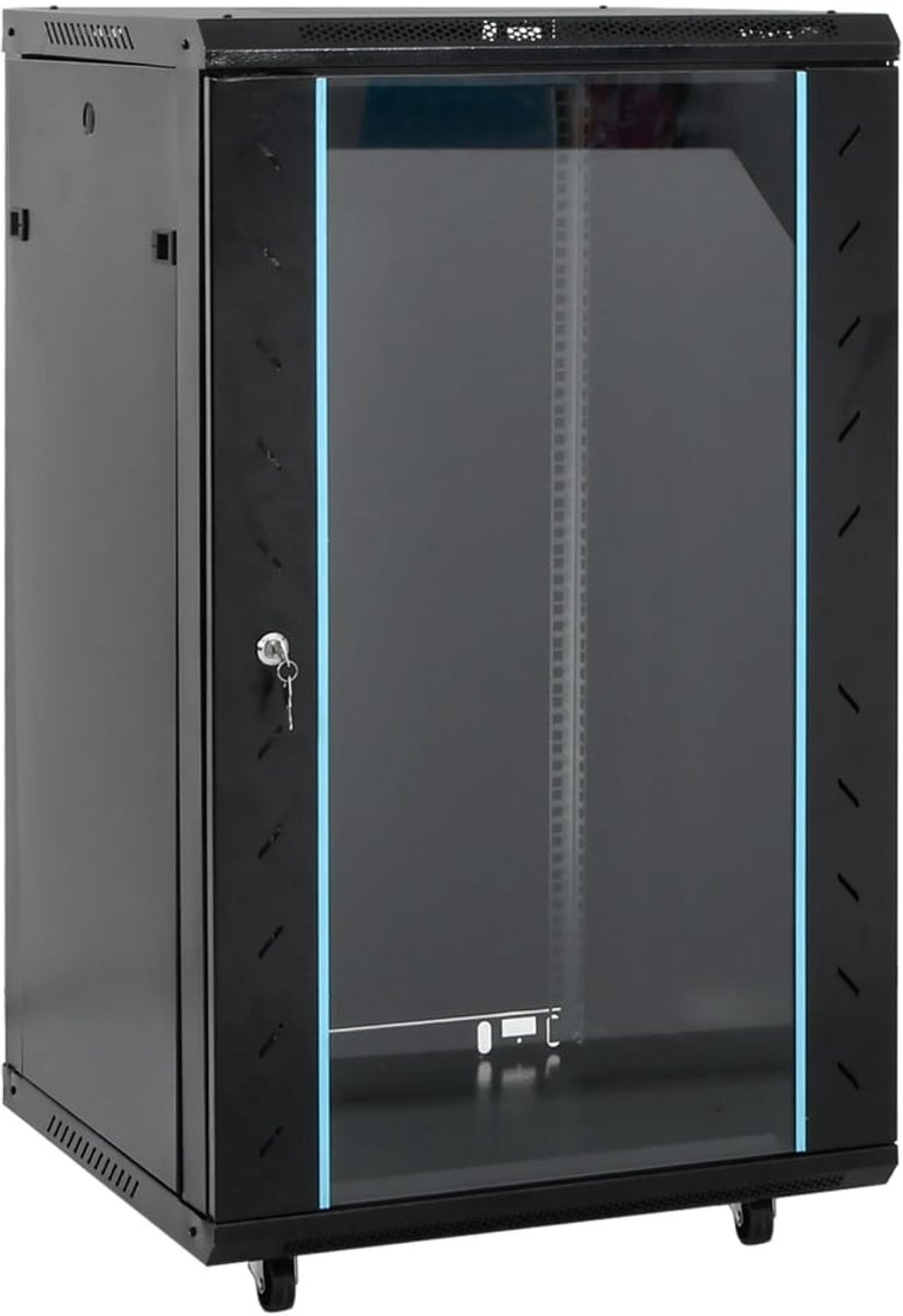 vidaXL - Netwerkkast - 18U - 19" - IP20 - 60x60x100 - cm - zwart