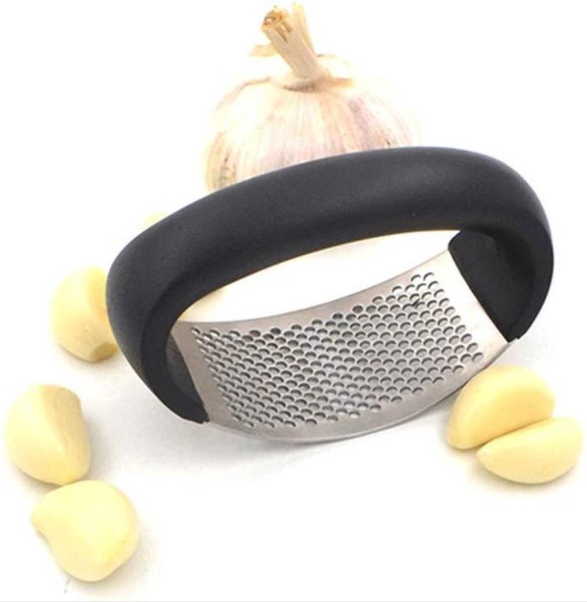 *** Knoflookpers - Knoloofhakker - Hand knoflook pers - 1 stuk - Knoflookhakker - Gemberhakker - Knoflook Rasp van Heble® ***