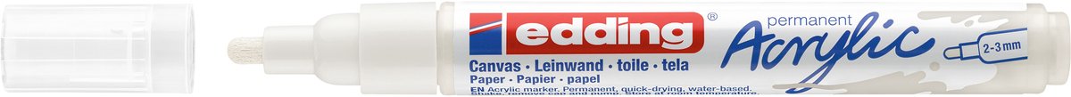 Acrylmarker edding e-5100 m verkeerswit | 1 stuk | 10 stuks