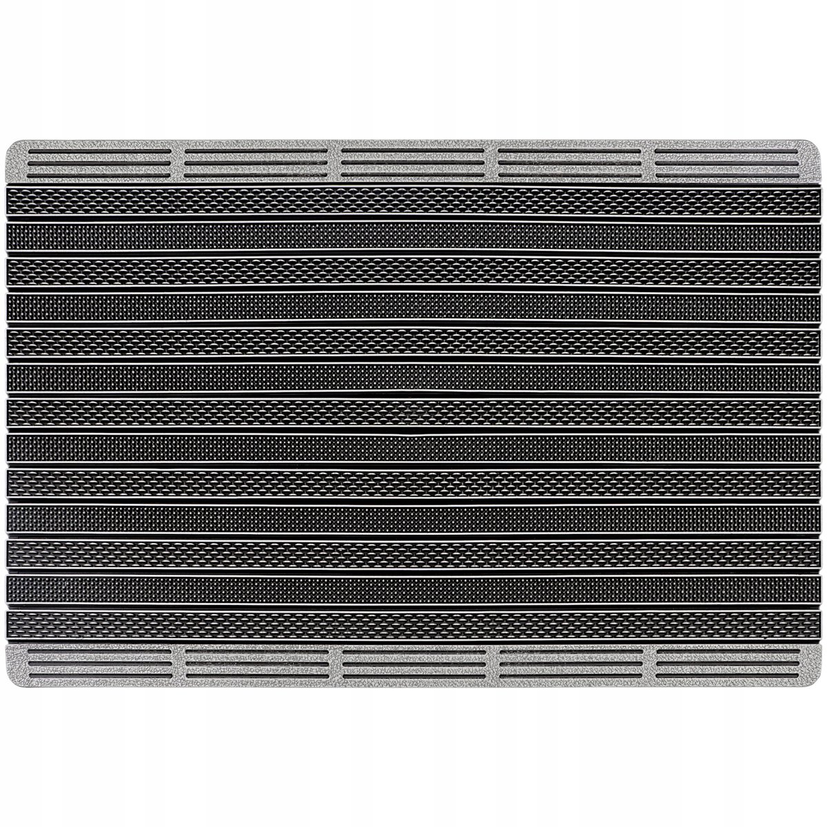 Premium Buitendeurmat 60x90cm - Zware Rubberen Mat voor Schoenen - Grijs