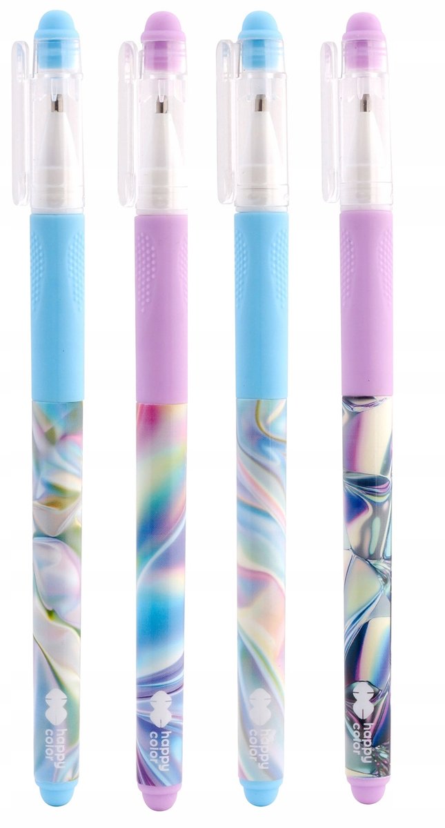 Happy Color Holo Wave Uitwisbare Pennen - Blauw 0.5mm (2 stuks)