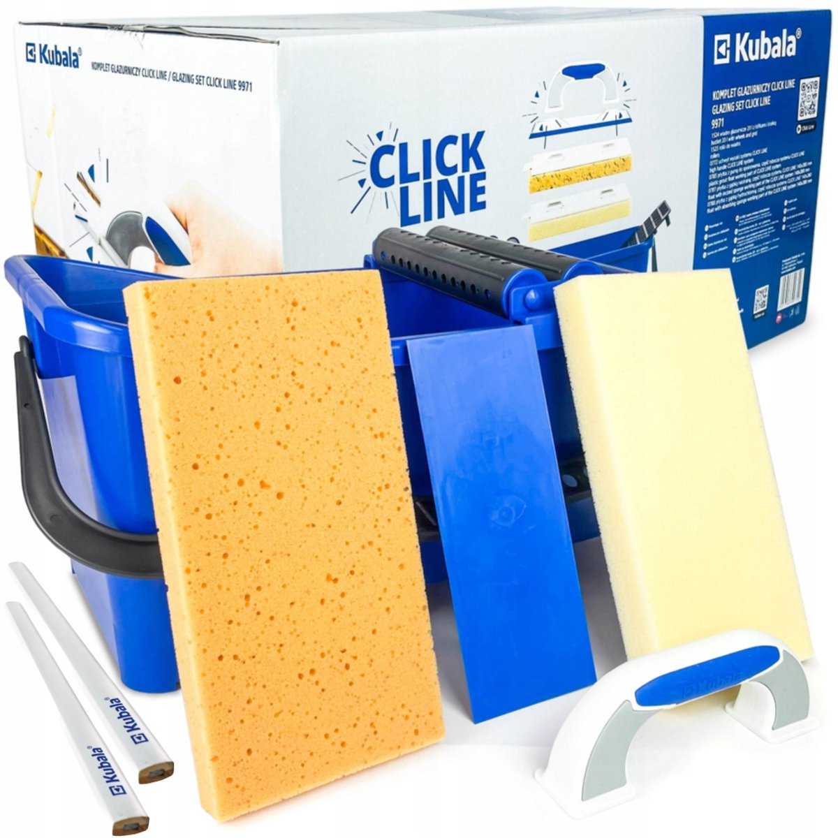 Kubala Click Line Voegset met Emmer en Hulpmiddelen