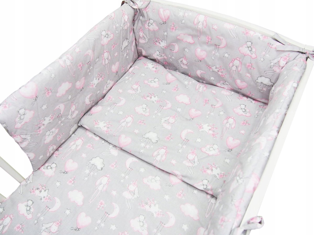 Kerstin Kinderledikant Beddengoedset 120x90cm met Bumper