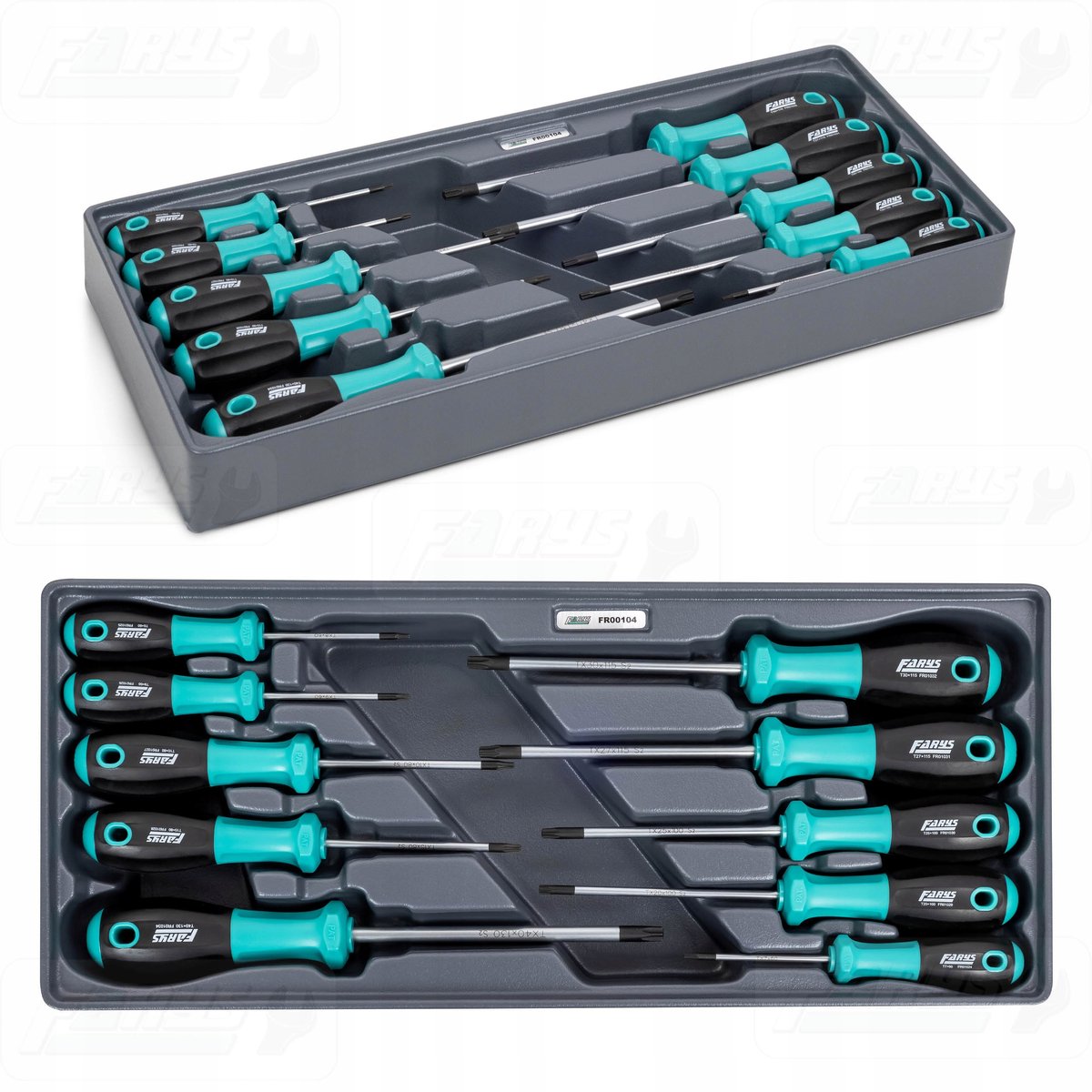 Farys Torx Schroevendraaierset 10 Delig - Premium Gereedschap