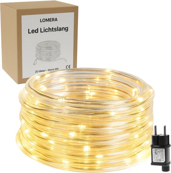 kefflum Led-Lichtslang Voor Buiten, 14 Meter Lichtstrip 504 Leds, Waterdicht, Voor Binnen en Buiten Voor Kerstmis Hek Dak Decoratieve Verlichting
