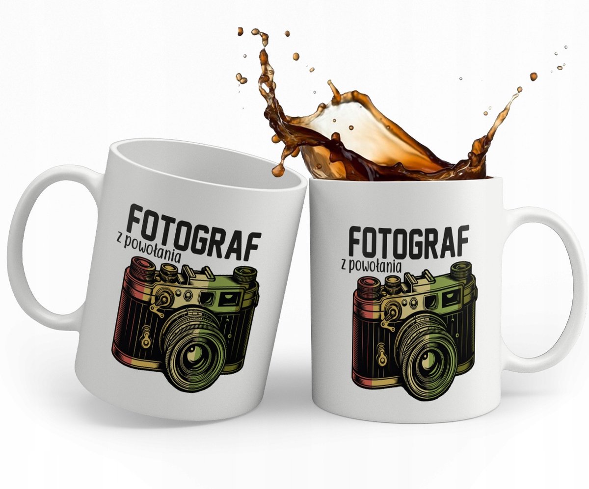 Witte Mok Cadeau voor Fotograaf - 330ml Keramiek