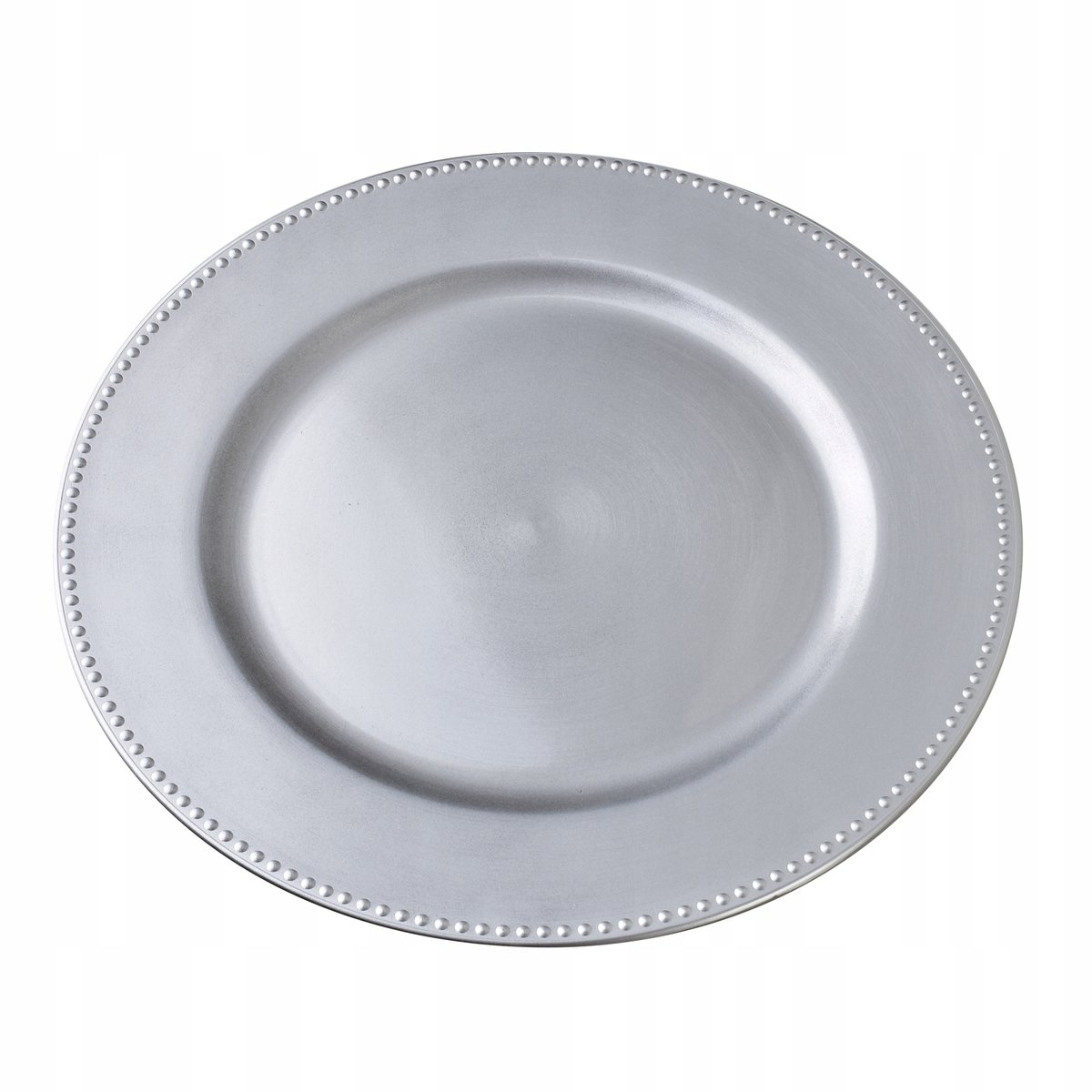 Blanche Silver Decoratieve Onderschotel 33cm - Stijlvol Zilver Kunststof