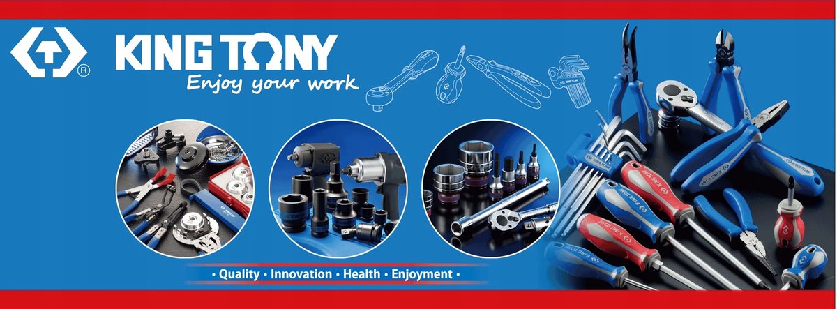 King Tony Hammers 1/2'' 46 mm 6-zijdig chroom-molybdeenstaal