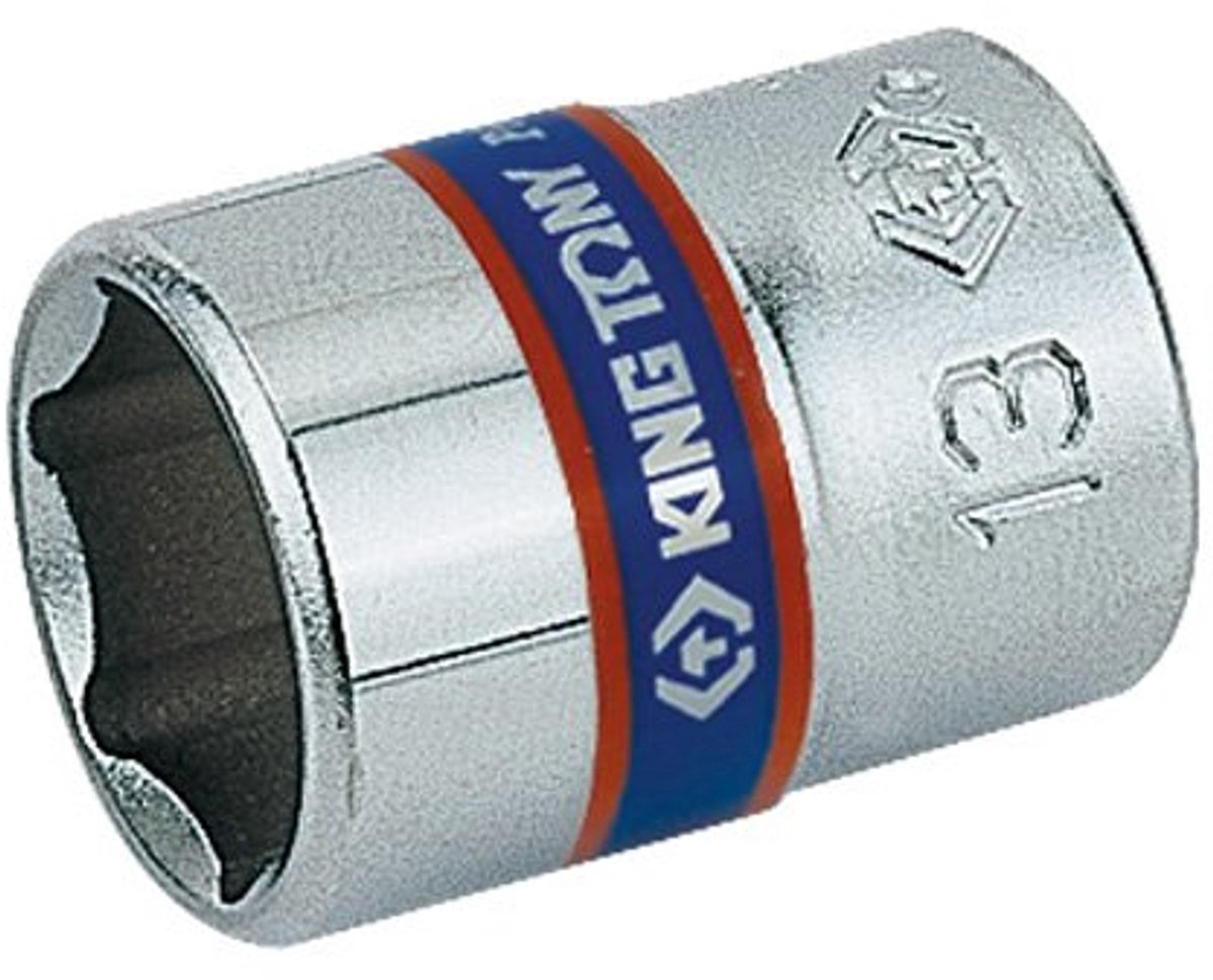King Tony 1/4" Dopslagsleutel 6mm Kort 6-kant 233506M