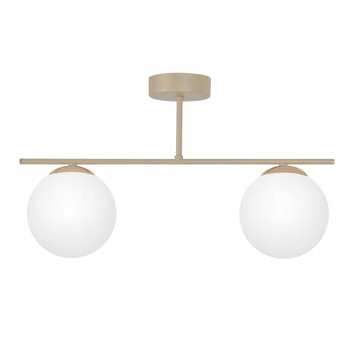 KAJA SAVIA Plafondlamp Wit Goud Beż 2xE14 - Stijlvolle Verlichting