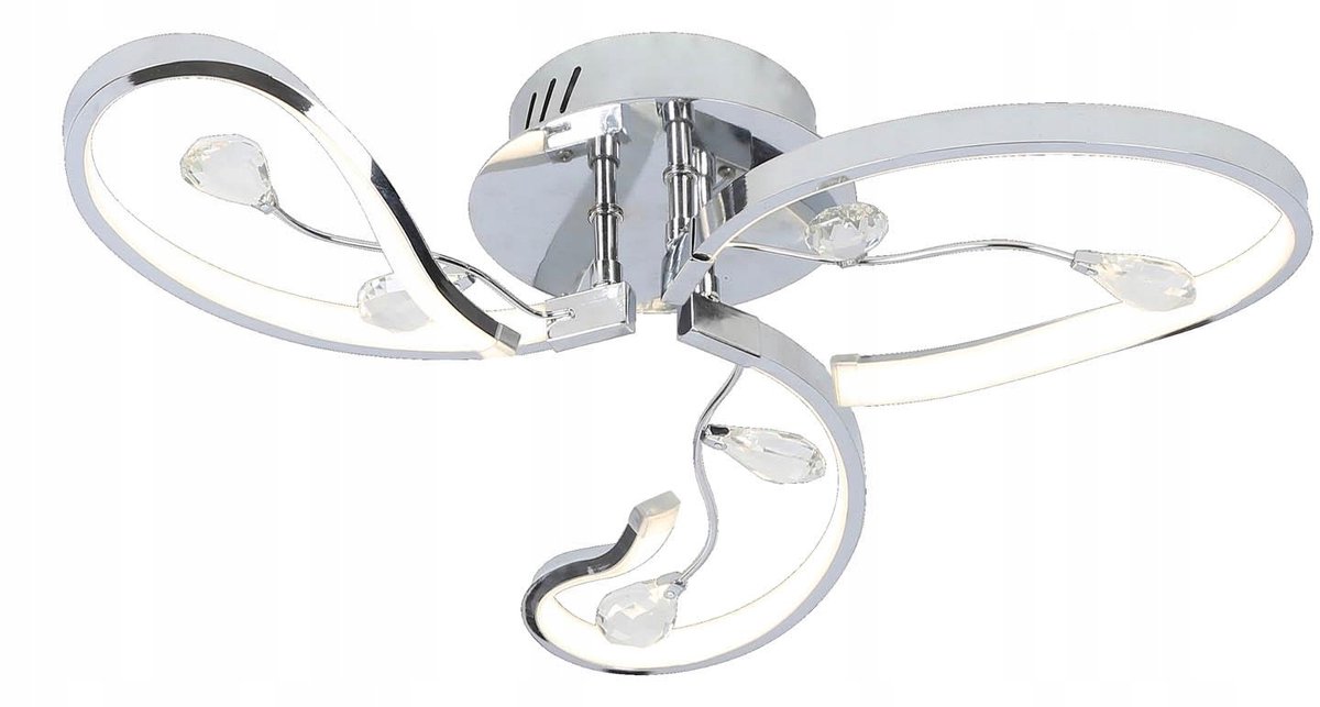 Natalie LED-plafondlamp - Modern chroomdesign