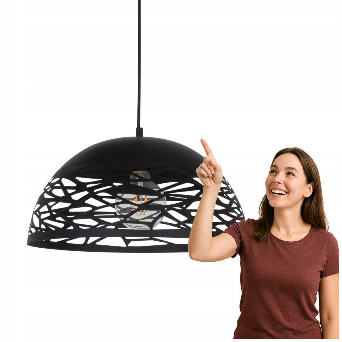 Armand Zwarte LED Hanglamp - Modern Design