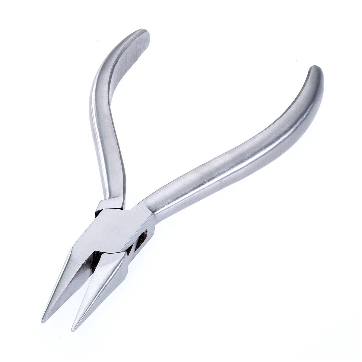 Platbektang, standaard, zonder karteling, vernikkeld, 130 mm