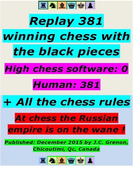 Replay 381 Winning Chess With the Black Pieces - High Chess  ... - cover