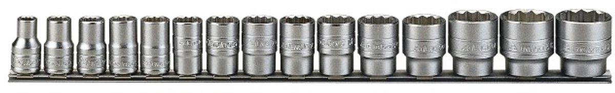 Teng Tools Dubbele Doppenset 1/2" 15 Delig