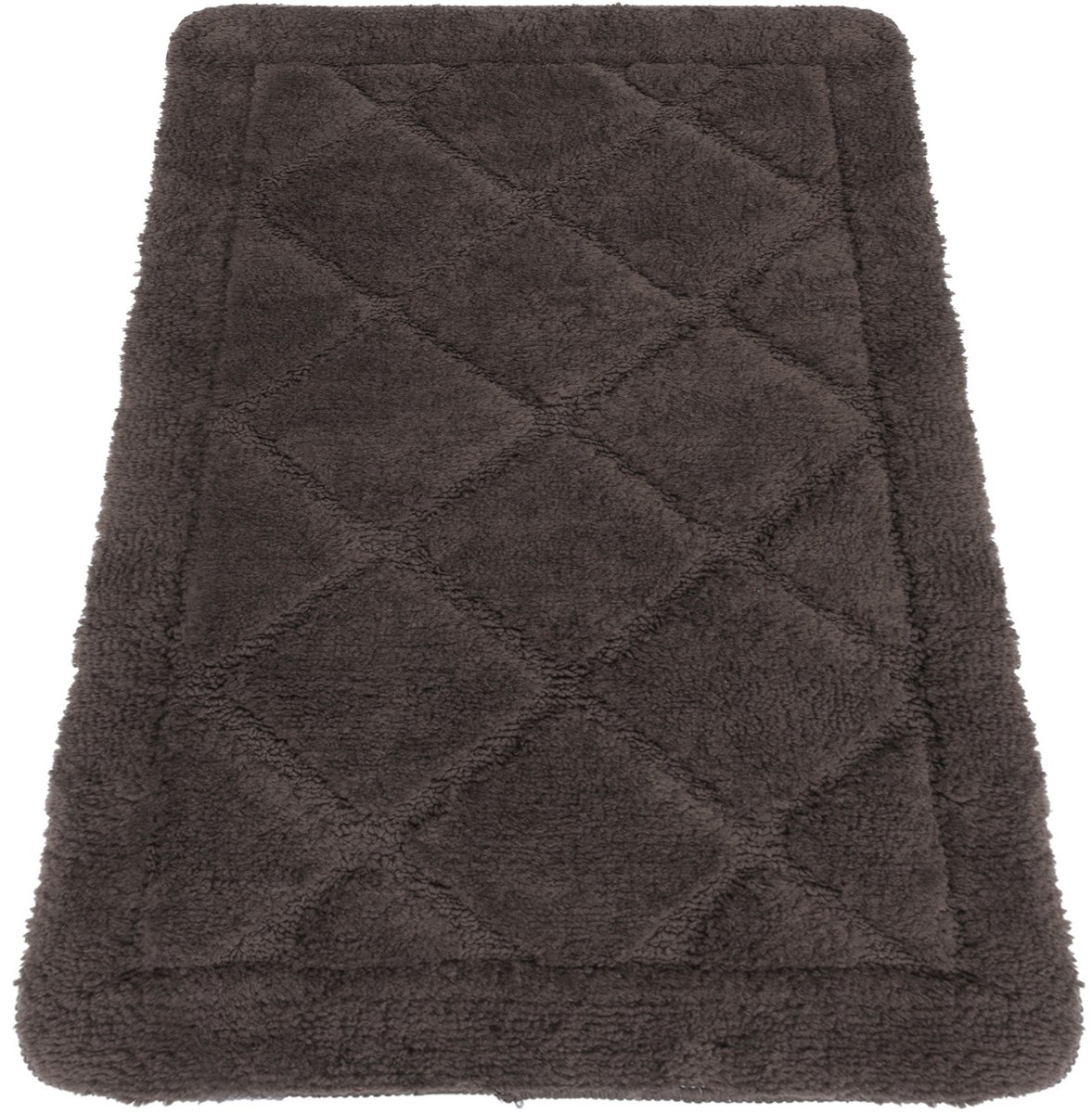 Zachte Antislip Badmat 40x60cm - Wasbaar & Absorberend - Bruin