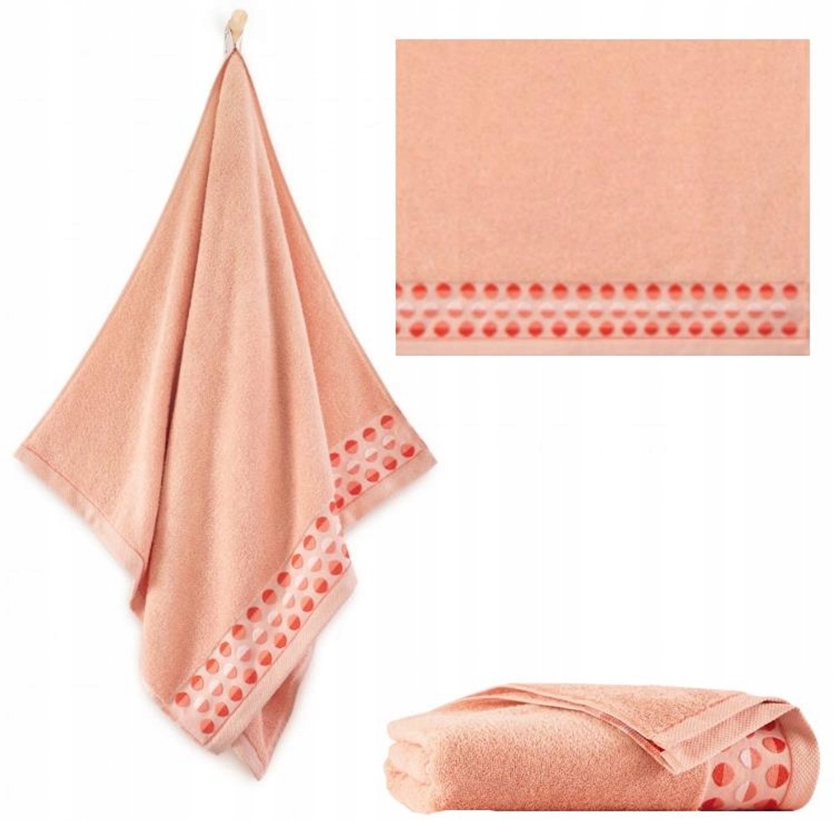Zwoltex Zen 2 Badhanddoek 70x140cm - Egyptisch Katoen 450g/m² Roze