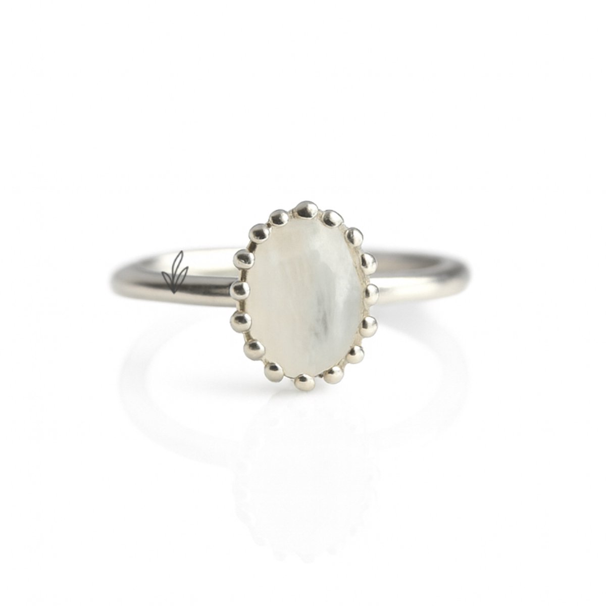 Natuursieraad | 925 sterling zilver maansteen ring maat 19.00 | edelsteen sieraden