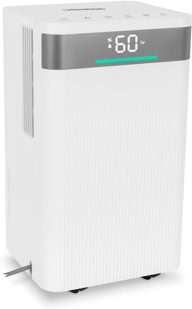 Luchtontvochtiger 12L/dag met WiFi en Luchtreinigingsfunctie – Ideaal voor Kleding en Ruimtes tot 25 m²