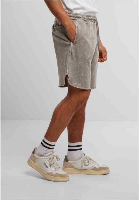 Urban Classics Washed Piped Shorts Heren Shorts - grijs - XXL