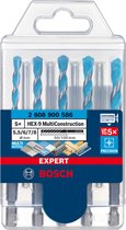 Bosch Accessories EXPERT MultiConstruction HEX-9 2608900586 Jeu de forets multifonctions 5 pièces 5,5 mm, 6 mm, 6 mm, 7 mm,