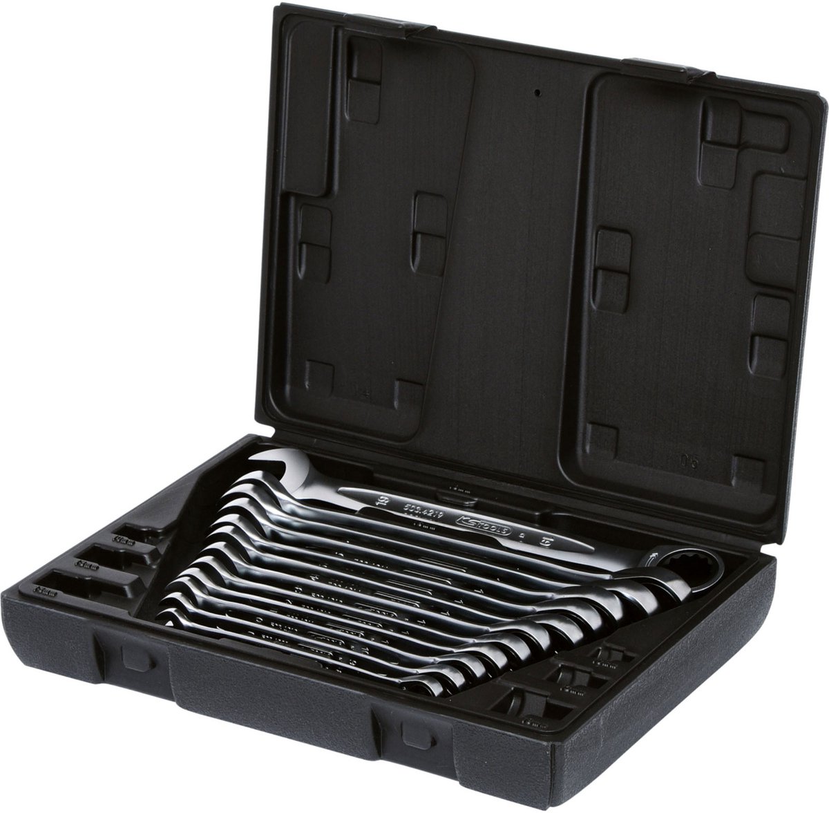 KS TOOLS GEARplus - Ringsleutelset - 16-delig - Met Ratelfunctie - FlankTraction