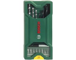 Bosch X-Line borenset - 15-delig - Voor hout en steen