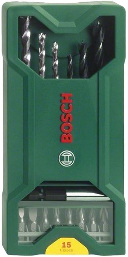 Bosch X-Line borenset - 15-delig - Voor hout en steen