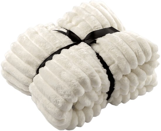 Dutch Decor Plaid Ricky 150x200 cm blanc