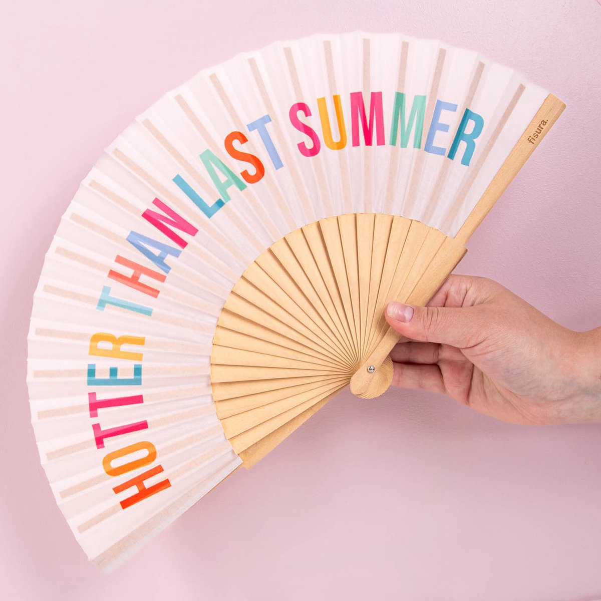 Houten waaier Hotter Than Last Summer van Fisura