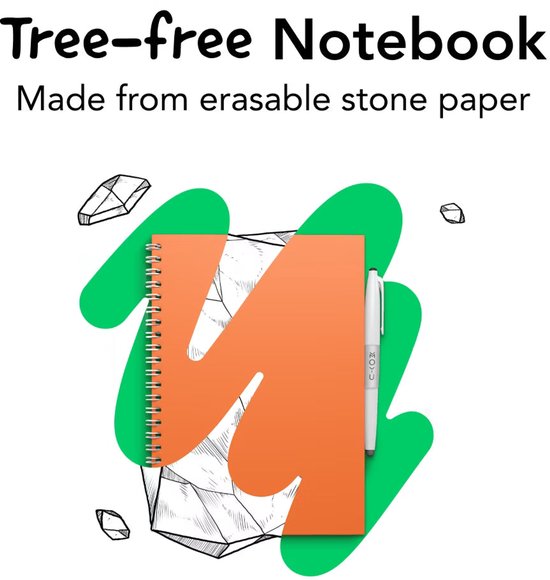 MOYU - Rocky Ice Notebook - Carnet effaçable A4 Premium