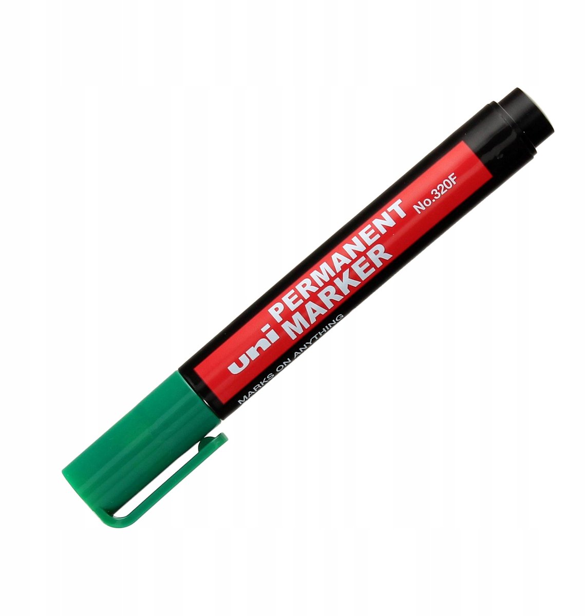 Uni NO-320F Permanente Marker Groen, Ronde Punt 1.0-3.0mm