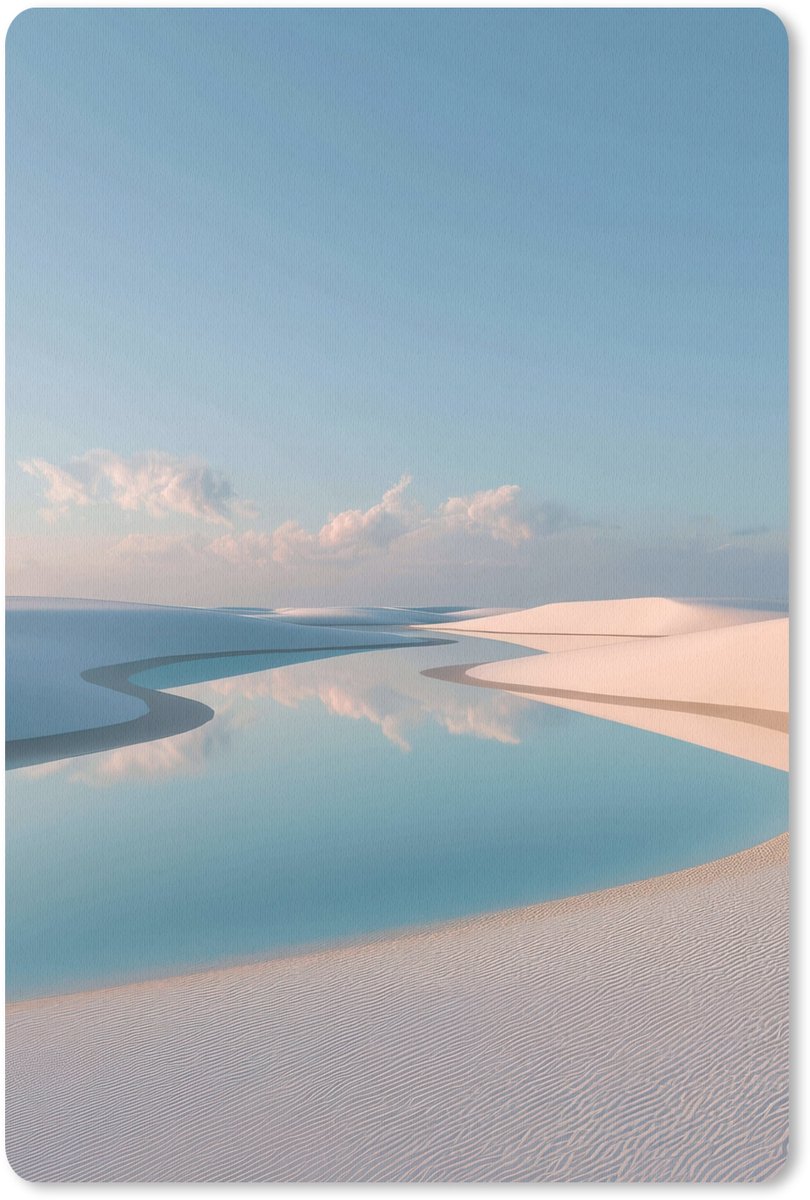 Muismat 18x27 cm - Mousepad Duinen - Waterplas - Oneindige rust - Muismatten