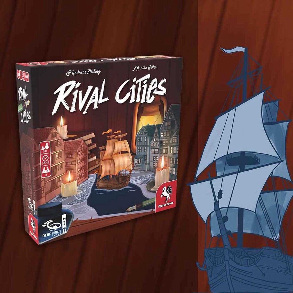 Rival Cities (Engelse Editie) - Strategisch Bordspel voor Volwassenen