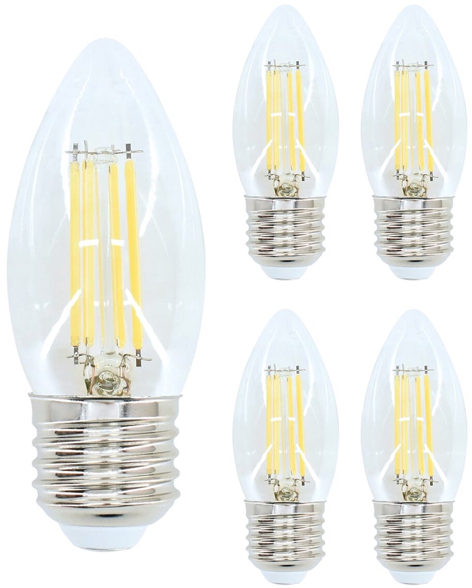 Bemko Premium LED Lamp E27 - vervangt 50W (6W) - 750lm - 4000K Neutraal Wit - 230V - 5 stuks