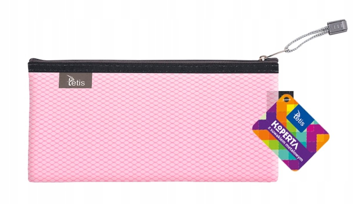 Tetis BT609-B Organizer Map met Rits - Roze (24x12 cm)